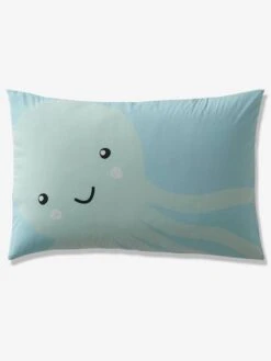Parure Housse De Couette + Taie D'oreiller Enfant FONDS MARINS Bleu - Vertbaudet -Petit Monde Promos Boutique parure housse de couette taie doreiller enfant fonds marins 2