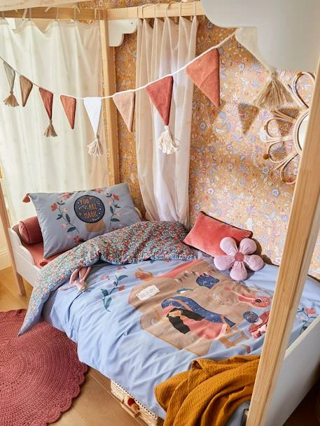 Parure Housse De Couette + Taie D'oreiller Enfant GIPSY ROULOTTE Bleu - Vertbaudet 6 Parure Housse De Couette + Taie D'oreiller Enfant GIPSY ROULOTTE Bleu - Vertbaudet – Image 6