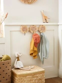 Patère Lions En Raphia Bois/raphia - Vertbaudet -Petit Monde Promos Boutique patere lions en raphia 2