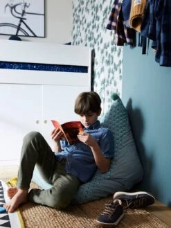 Pouf Poire Palmettes Vert - Vertbaudet -Petit Monde Promos Boutique pouf poire palmettes 2