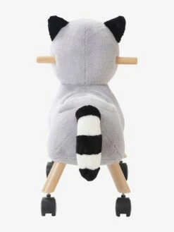 Raton Laveur Masqué à Roulettes En Peluche Et Bois FSC® Multicolore - Vertbaudet -Petit Monde Promos Boutique raton laveur masque a roulettes en peluche et bois fsc 3