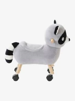 Raton Laveur Masqué à Roulettes En Peluche Et Bois FSC® Multicolore - Vertbaudet -Petit Monde Promos Boutique raton laveur masque a roulettes en peluche et bois fsc 4