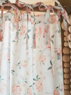 Rideau Voilage EAU DE ROSE écru / Rose - Vertbaudet -Petit Monde Promos Boutique rideau voilage eau de rose 2