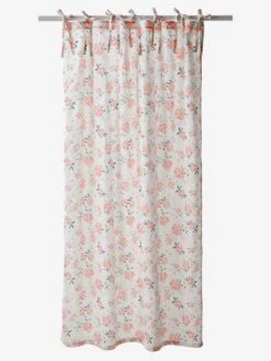 Rideau Voilage EAU DE ROSE écru / Rose - Vertbaudet -Petit Monde Promos Boutique rideau voilage eau de rose 4