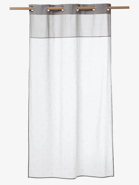 Rideau Voilage étoiles Blanc / Grege - Vertbaudet 2 Rideau Voilage étoiles Blanc / Grege - Vertbaudet – Image 2