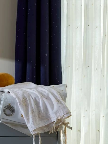 Rideau Voilage Etoiles Filantes Ivoire/or - Vertbaudet 3 Rideau Voilage Etoiles Filantes Ivoire/or - Vertbaudet – Image 3