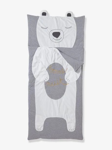 Sac De Couchage OURS Gris Clair - Vertbaudet 2 Sac De Couchage OURS Gris Clair - Vertbaudet – Image 2