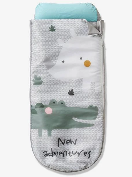 Sac De Couchage Readybed® Avec Matelas Intégré SAFARI Gris - Vertbaudet 1 Sac De Couchage Readybed® Avec Matelas Intégré SAFARI Gris - Vertbaudet