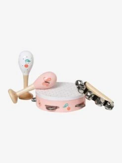 Set 3 Instruments : Maracas, Tambourin, Grelots En Bois FSC® Multicolore - Vertbaudet -Petit Monde Promos Boutique set 3 instruments maracas tambourin grelots en bois fsc 4