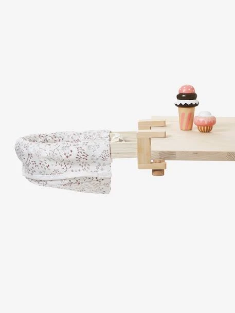 Siège De Table Pour Poupon En Tissu Et Bois FSC® Beige - Vertbaudet 2 Siège De Table Pour Poupon En Tissu Et Bois FSC® Beige - Vertbaudet – Image 2