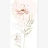 Stickers Géant Coquelicot Poppies LILIPINSO Rose Nude - Lilipinso