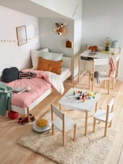 Table De Jeu LIGNE WOODY Blanc - Bois - Vertbaudet -Petit Monde Promos Boutique table de jeu ligne woody 2