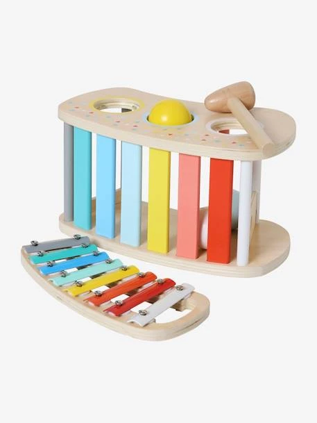 Tap Tap Xylophone 2 En 1 En Bois FSC® Multicolore - Vertbaudet 3 Tap Tap Xylophone 2 En 1 En Bois FSC® Multicolore - Vertbaudet – Image 3