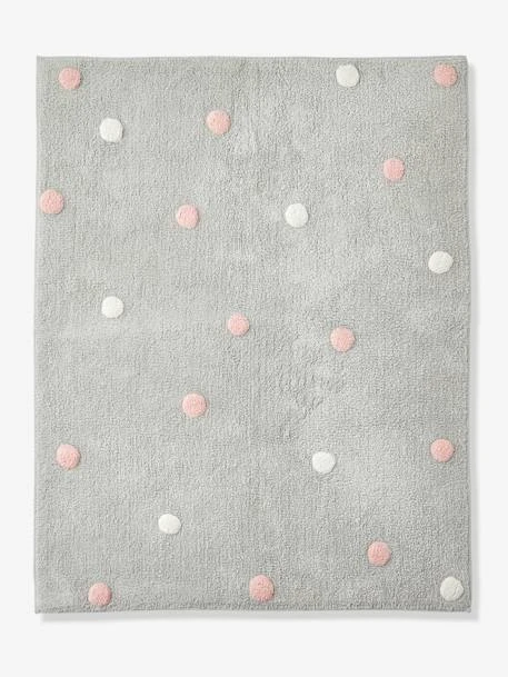Tapis Confetti Gris Imprimé - Vertbaudet 1 Tapis Confetti Gris Imprimé - Vertbaudet