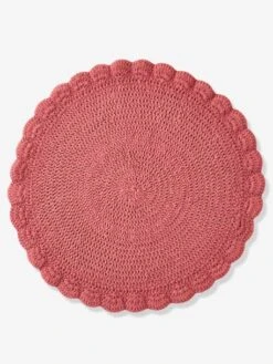 Tapis Crochet Vieux Rose - Vertbaudet