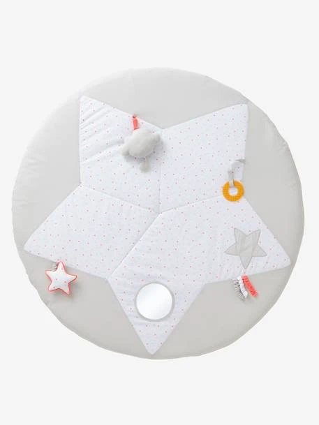 Tapis D'éveil Pluie D'étoiles Blanc Imprimé - Vertbaudet 3 Tapis D'éveil Pluie D'étoiles Blanc Imprimé - Vertbaudet – Image 3