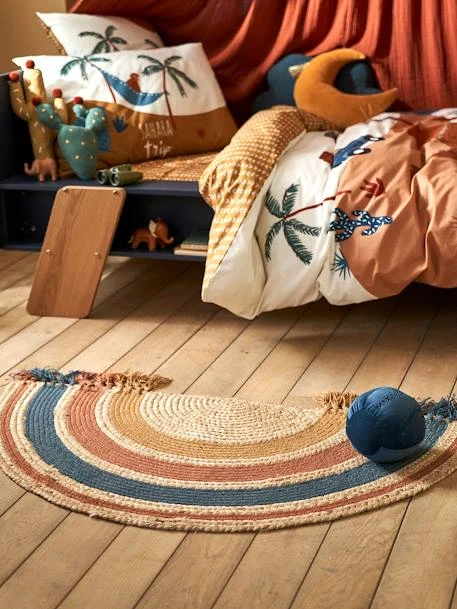 Tapis En Jute Arc-en-ciel WILD SAHARA Bleu / Multicolore - Vertbaudet 2 Tapis En Jute Arc-en-ciel WILD SAHARA Bleu / Multicolore - Vertbaudet – Image 2