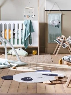 Tapis Panda HANOÏ écru / Noir - Vertbaudet -Petit Monde Promos Boutique tapis panda hanoi 2