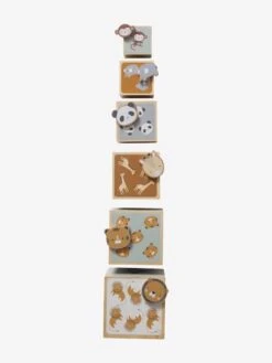 Tour De Cubes Avec Formes à Encastrer En Bois FSC® Beige - Vertbaudet -Petit Monde Promos Boutique tour de cubes avec formes a encastrer en bois fsc 3