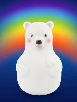 Veilleuse Arc-en-ciel PABOBO Lumicolor Blanc - Pabobo -Petit Monde Promos Boutique veilleuse arc en ciel pabobo lumicolor 4