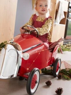 Voiture Porteur à Pédales En Métal Rouge - Vertbaudet